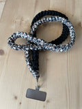 Handyband schwarz/leo